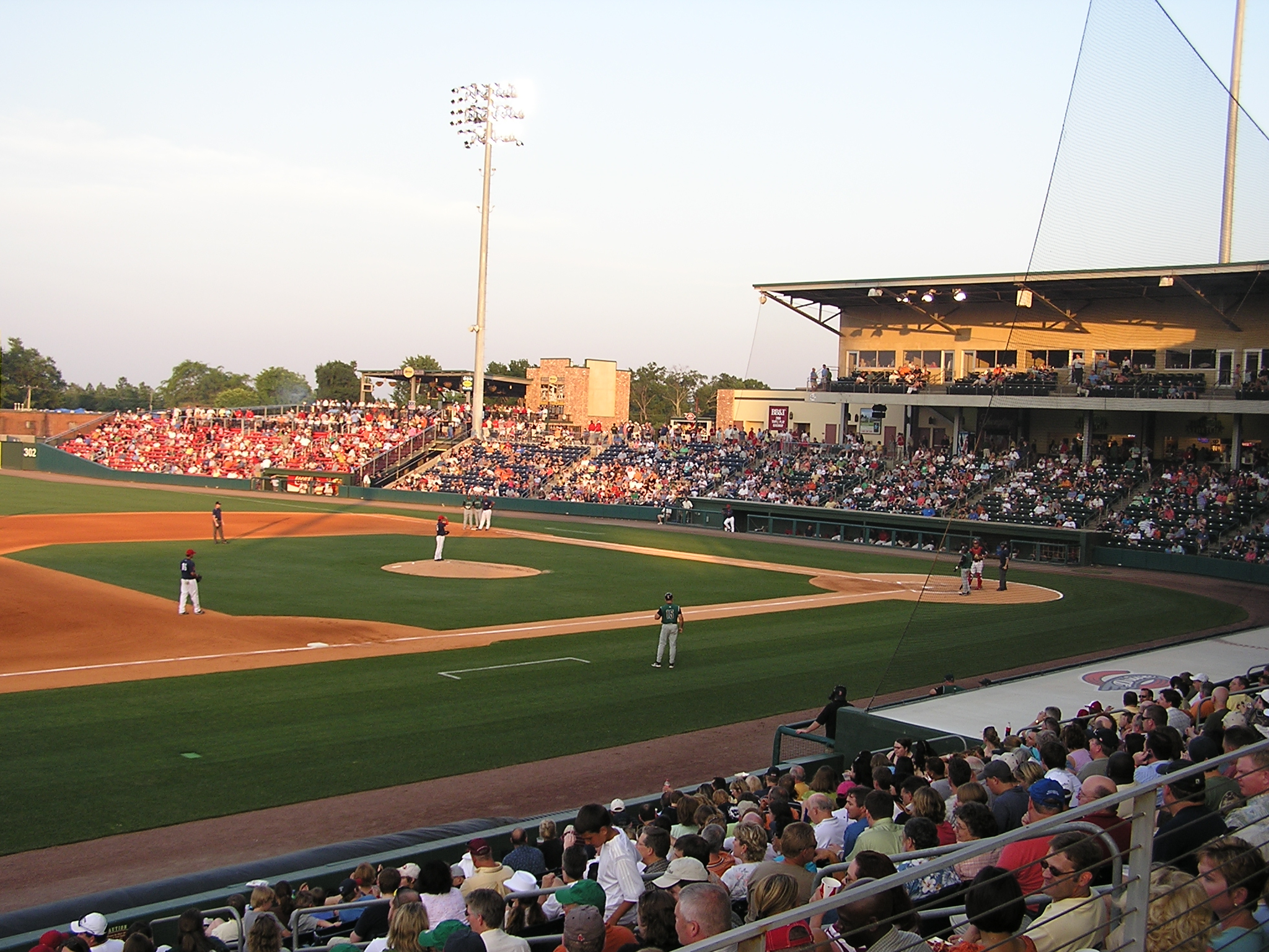 Looking in from LF at Fluor Field, Greenville SC