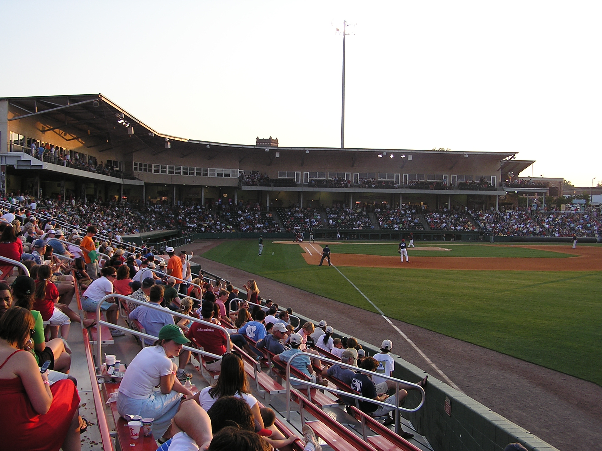 Looking in from RF at Fluor Field at the West End